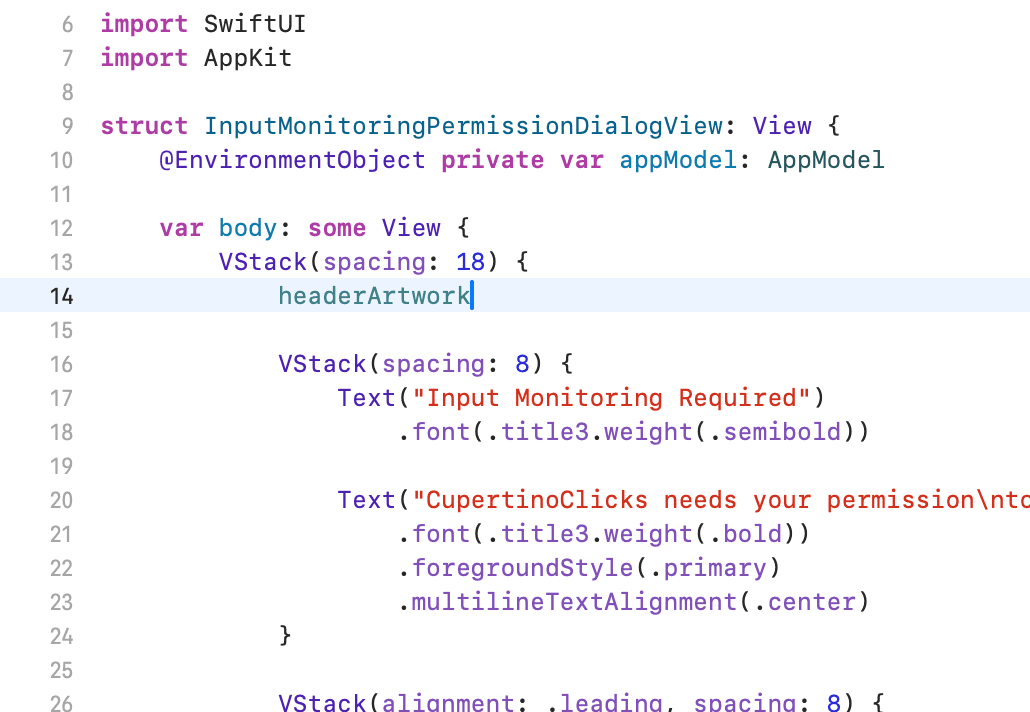 CupertinoClicks Code Snippet